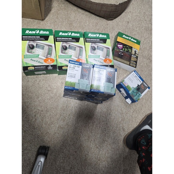 6 Pack! Orbit 57460 Heavy Duty 3/4" Jar-Top In-Line Sprinkler Valve New in Box - Picture 9 of 9